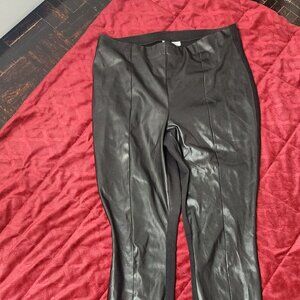 Bar III Faux Leather Front Pants